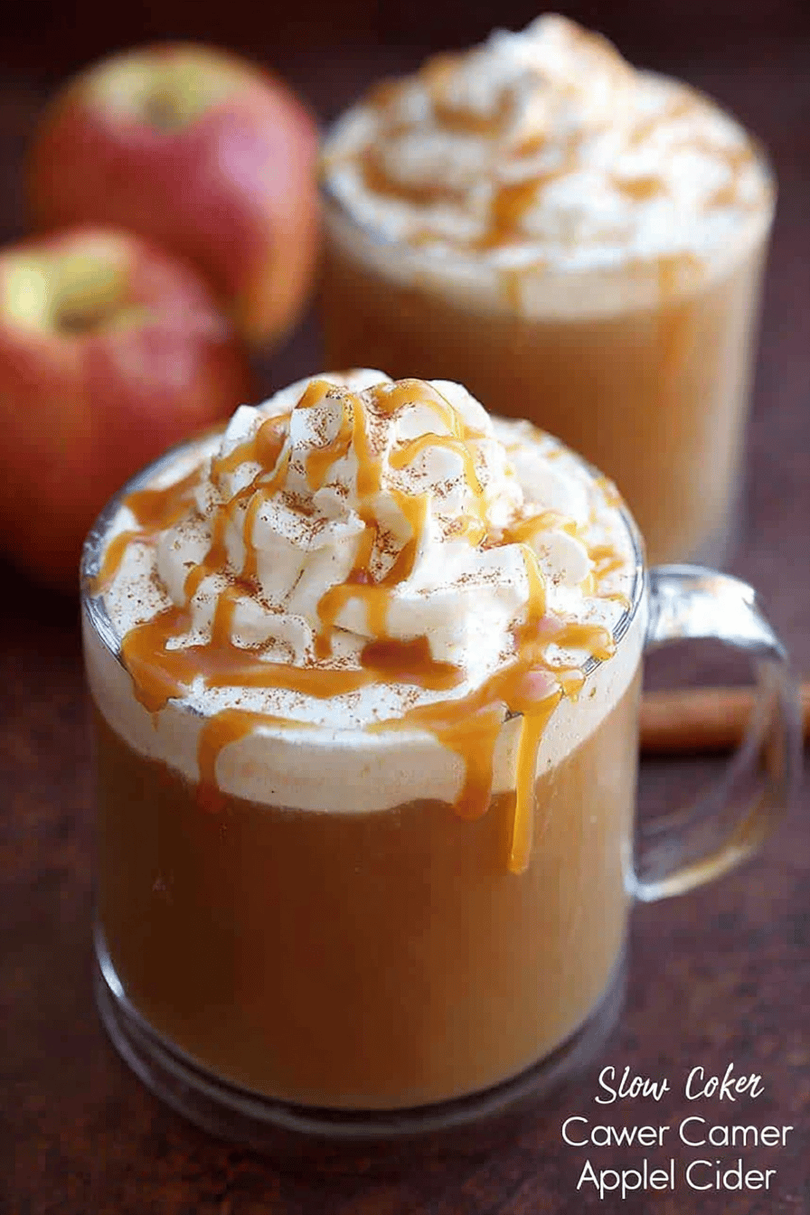 Slow Cooker Caramel Apple Cider Holiday Delight