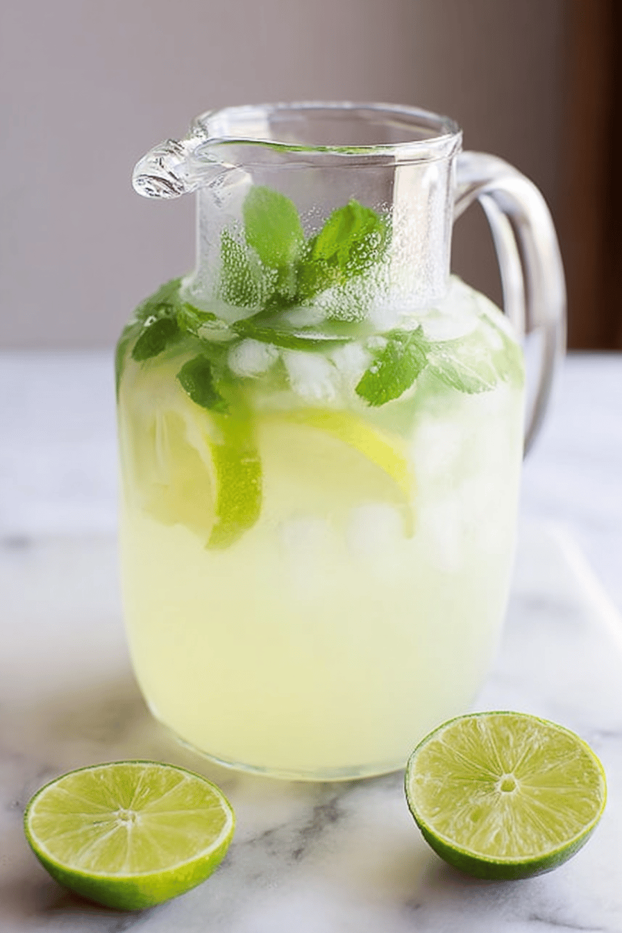 Sparkling Mint Limeade Summer Refresher
