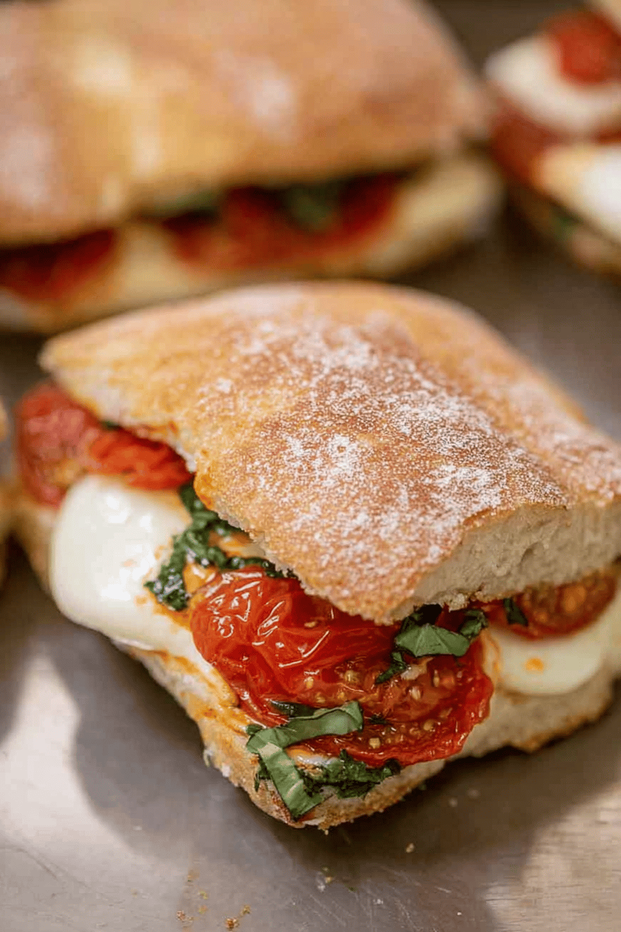 Starbucks-Style Tomato Mozzarella Panini Copycat