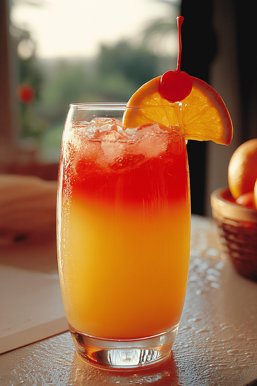 Tequila Sunrise Summer Cocktail in Minutes