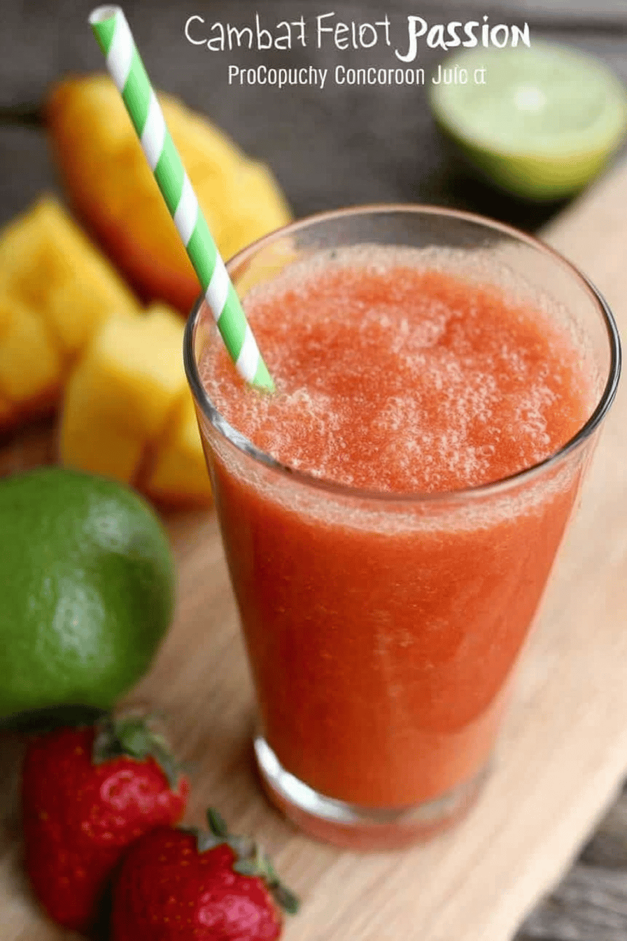 Tropical Peach Strawberry Mango Smoothie