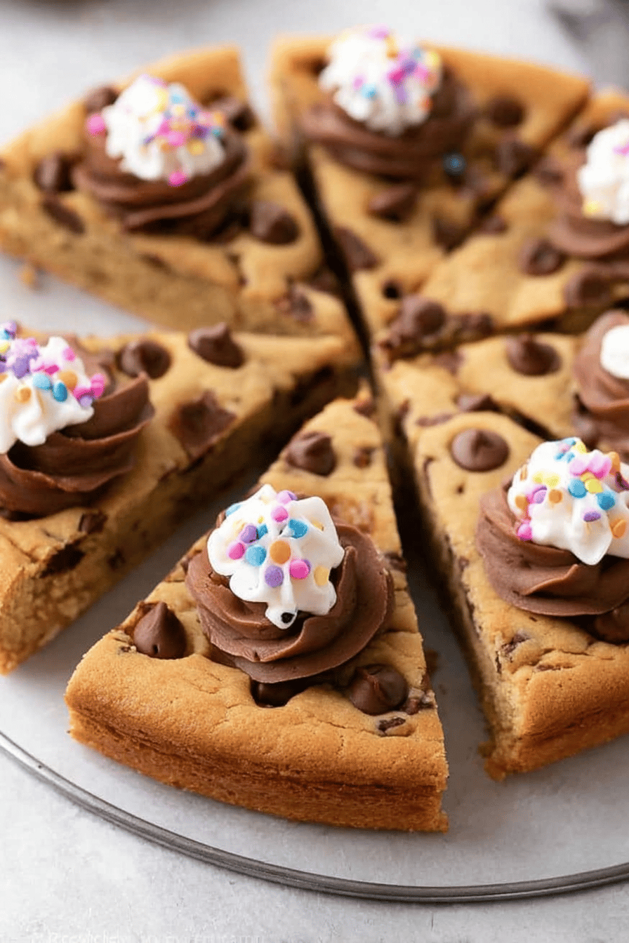 Ultimate Chocolate Chip Cookie Cake for Celebrations