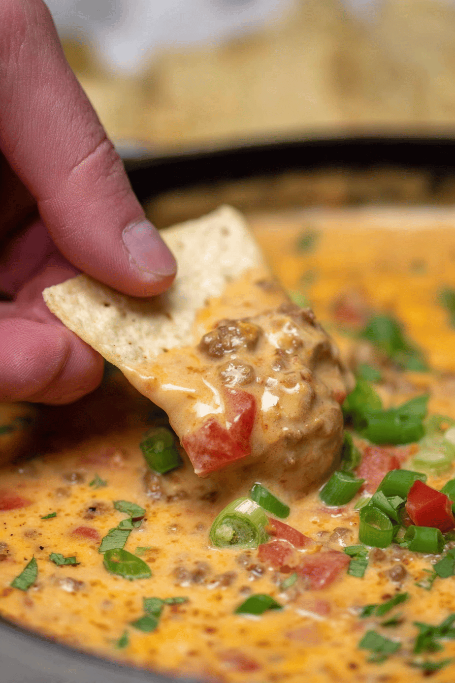 Ultimate Game Day Cheese Rotel Dip Upgrade