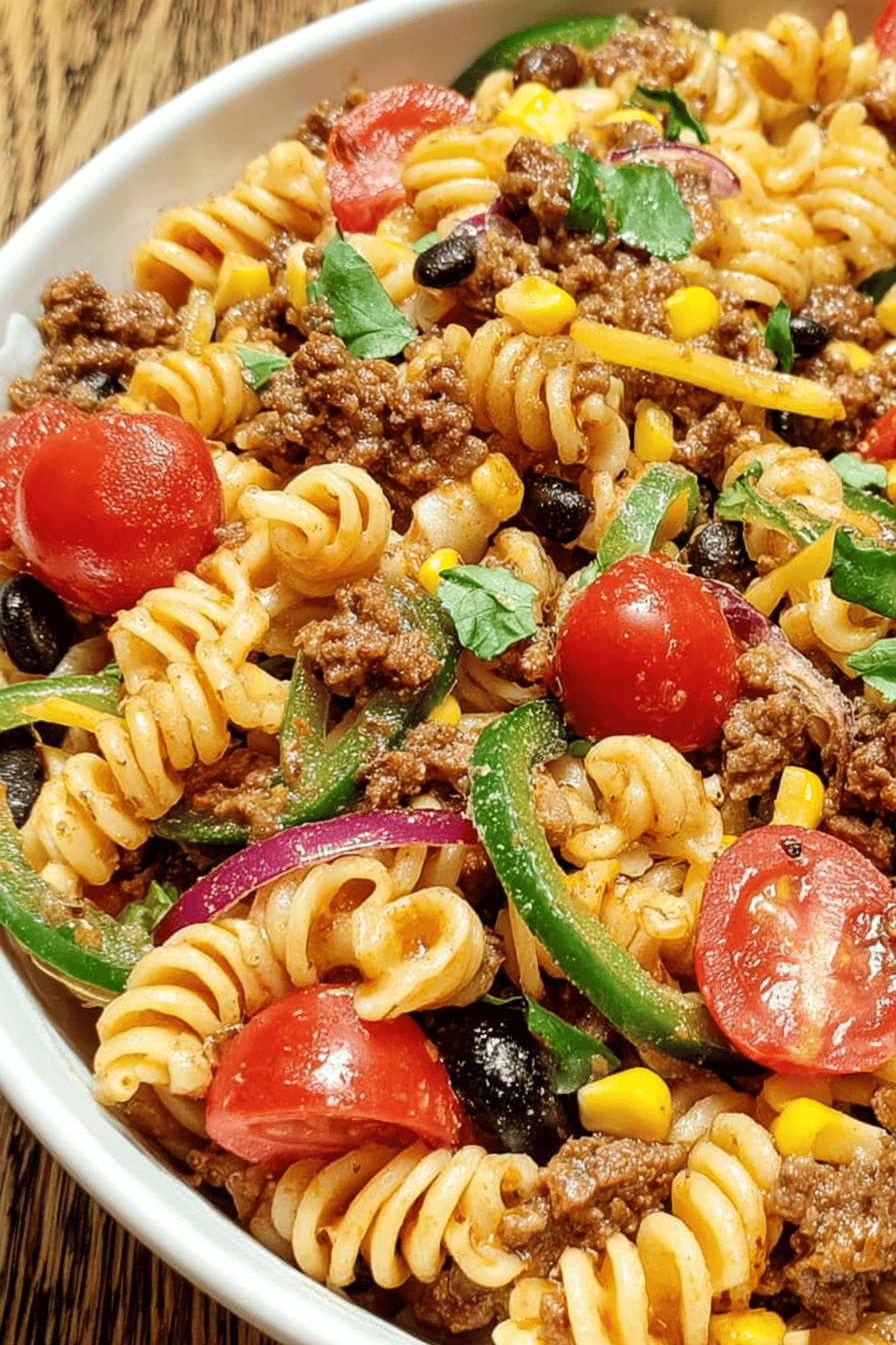 Zesty Taco Cowboy Pasta Salad