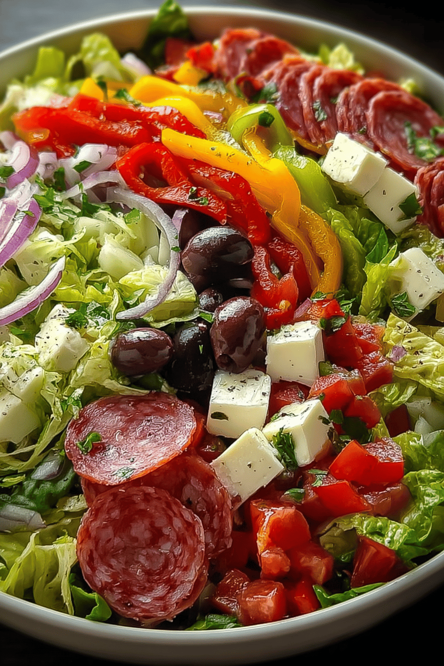 Bold Zesty Italian Chopped Crunch Salad