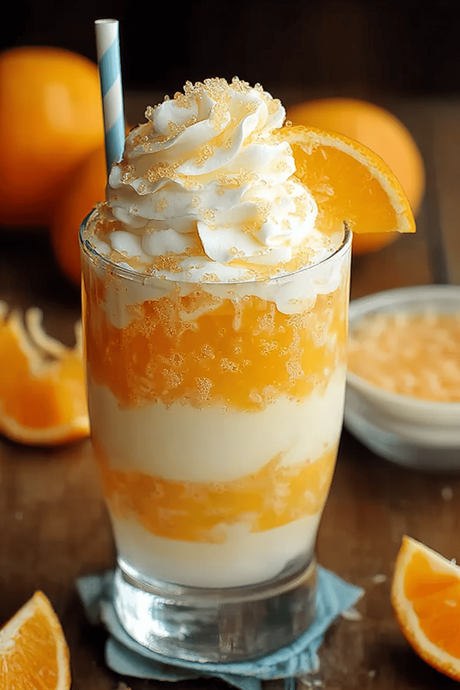 Creamsicle Vanilla Orange Soda Delight
