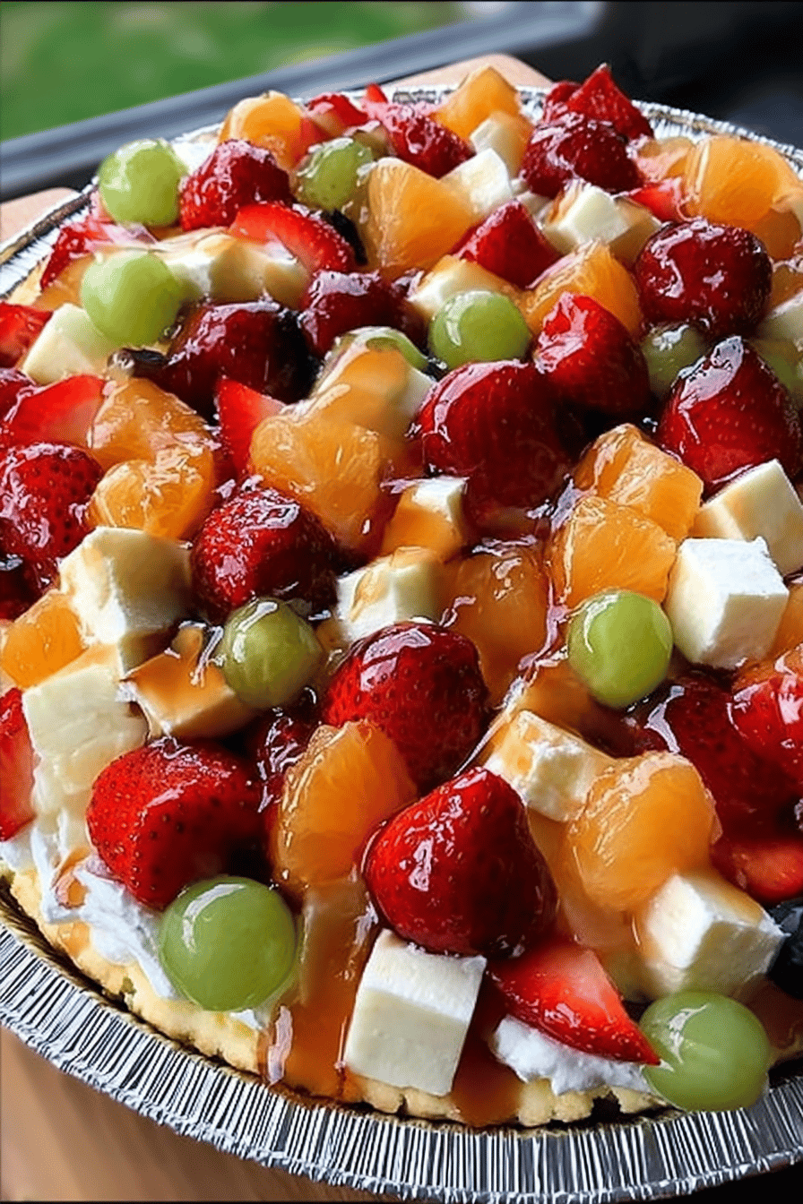 Creamy Cheesecake Fruit Salad Delight
