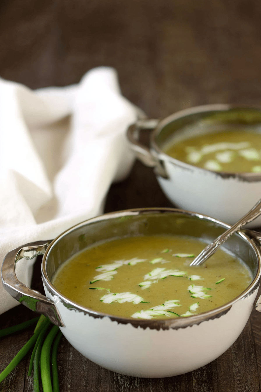 Creamy Mexican Zucchini Soup with Protein