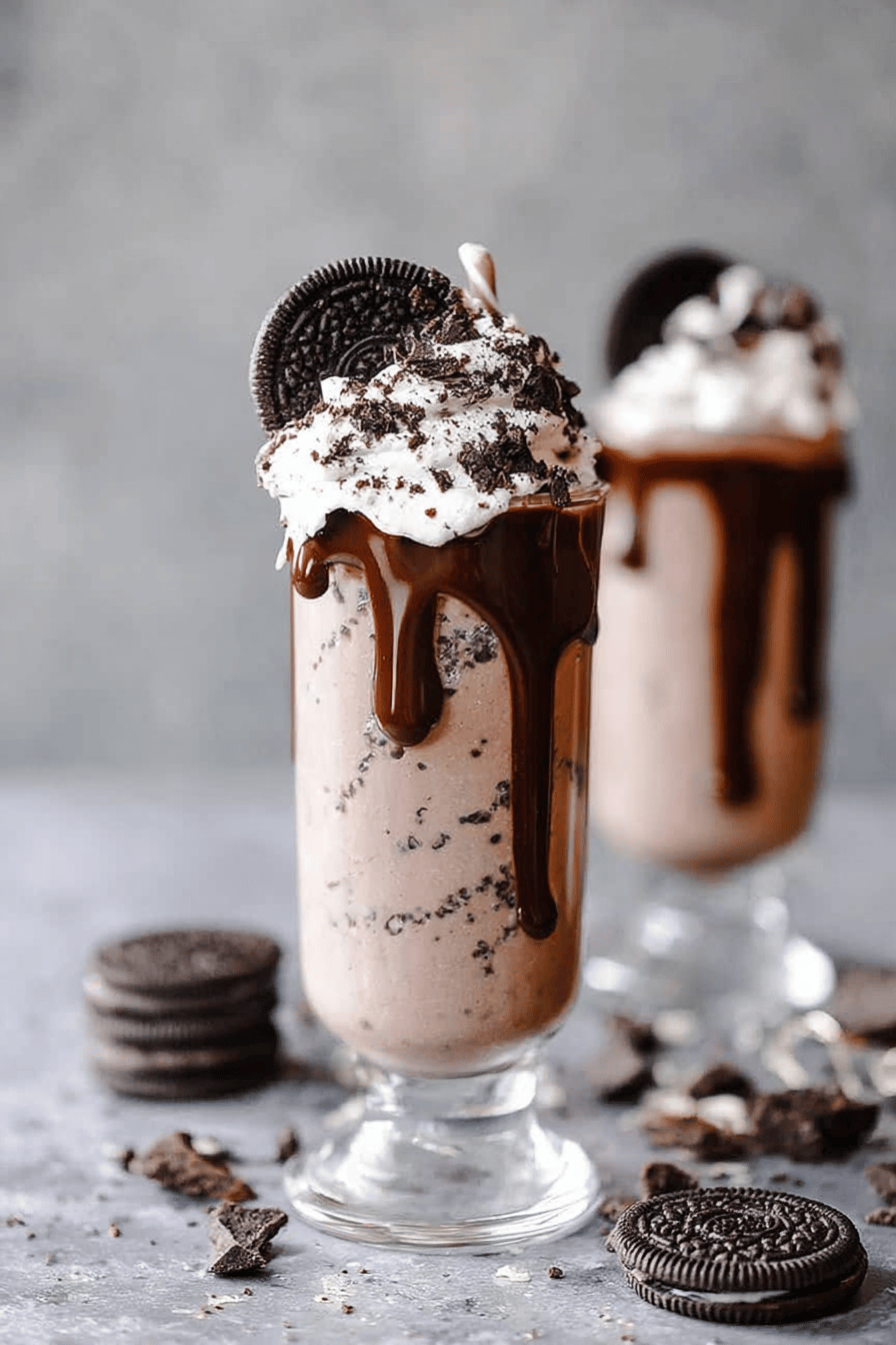 Creamy Oreo Milkshake Dessert Favorite