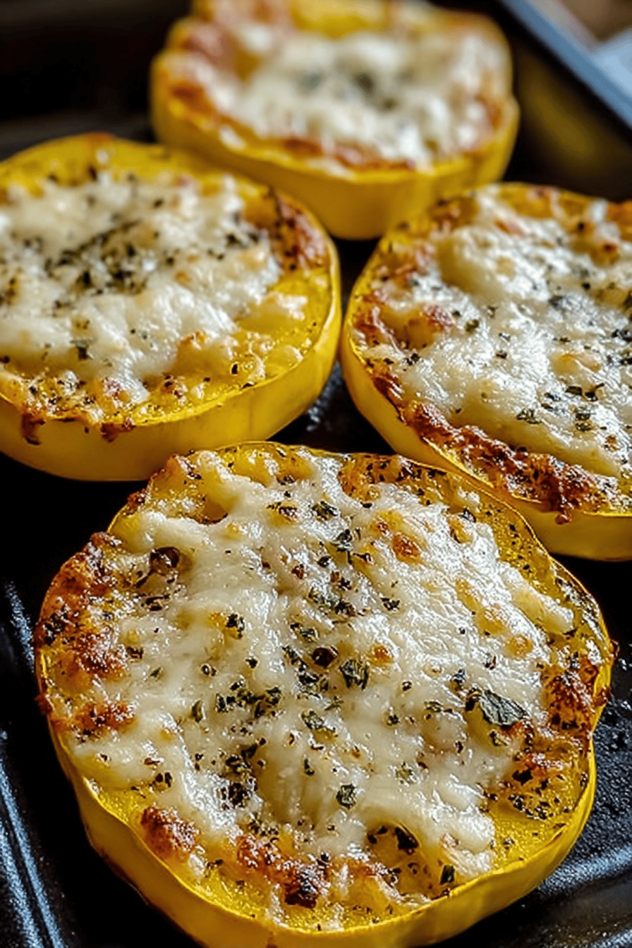 Crispy Cheddar Baked Squash Rounds