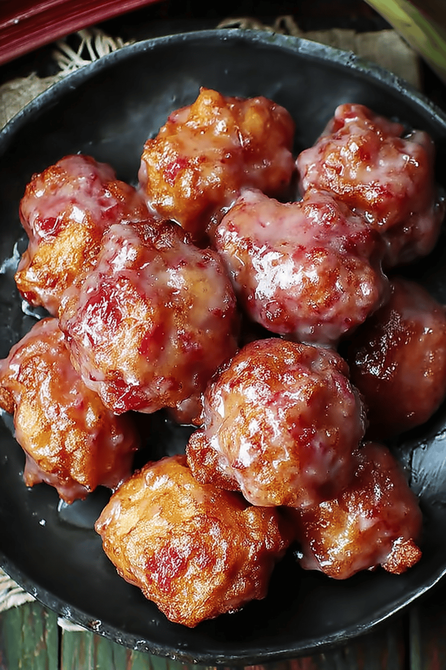 Crispy Rhubarb Fritters for a Sweet-Tangy Treat