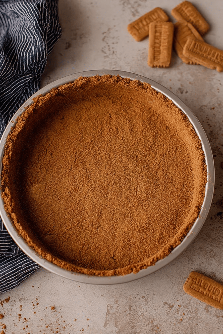 Easy 3-Ingredient Biscoff Pie Crust