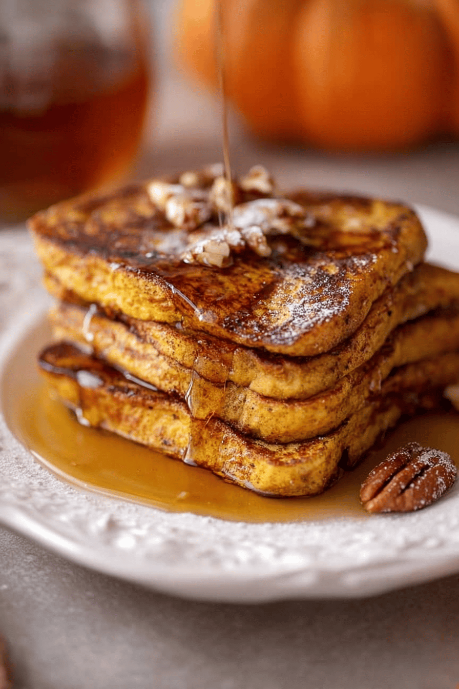 Easy Pumpkin French Toast for Fall Breakfast
