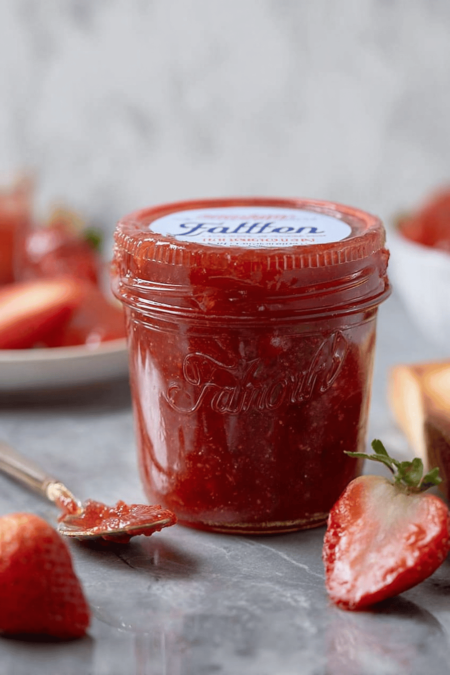 Easy Strawberry Rhubarb Jam Without Pectin