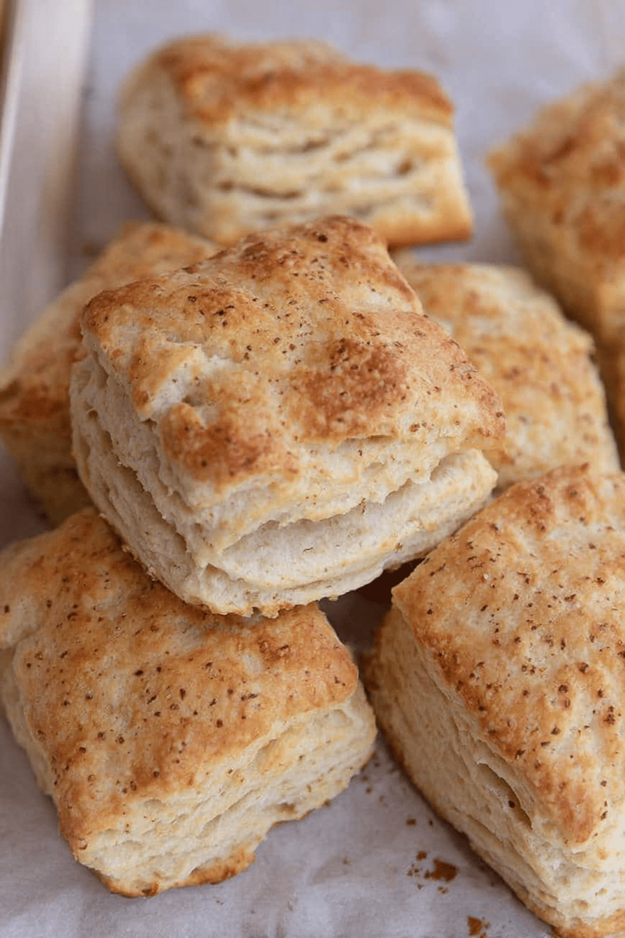Flaky Buttery Sourdough Discard Biscuits