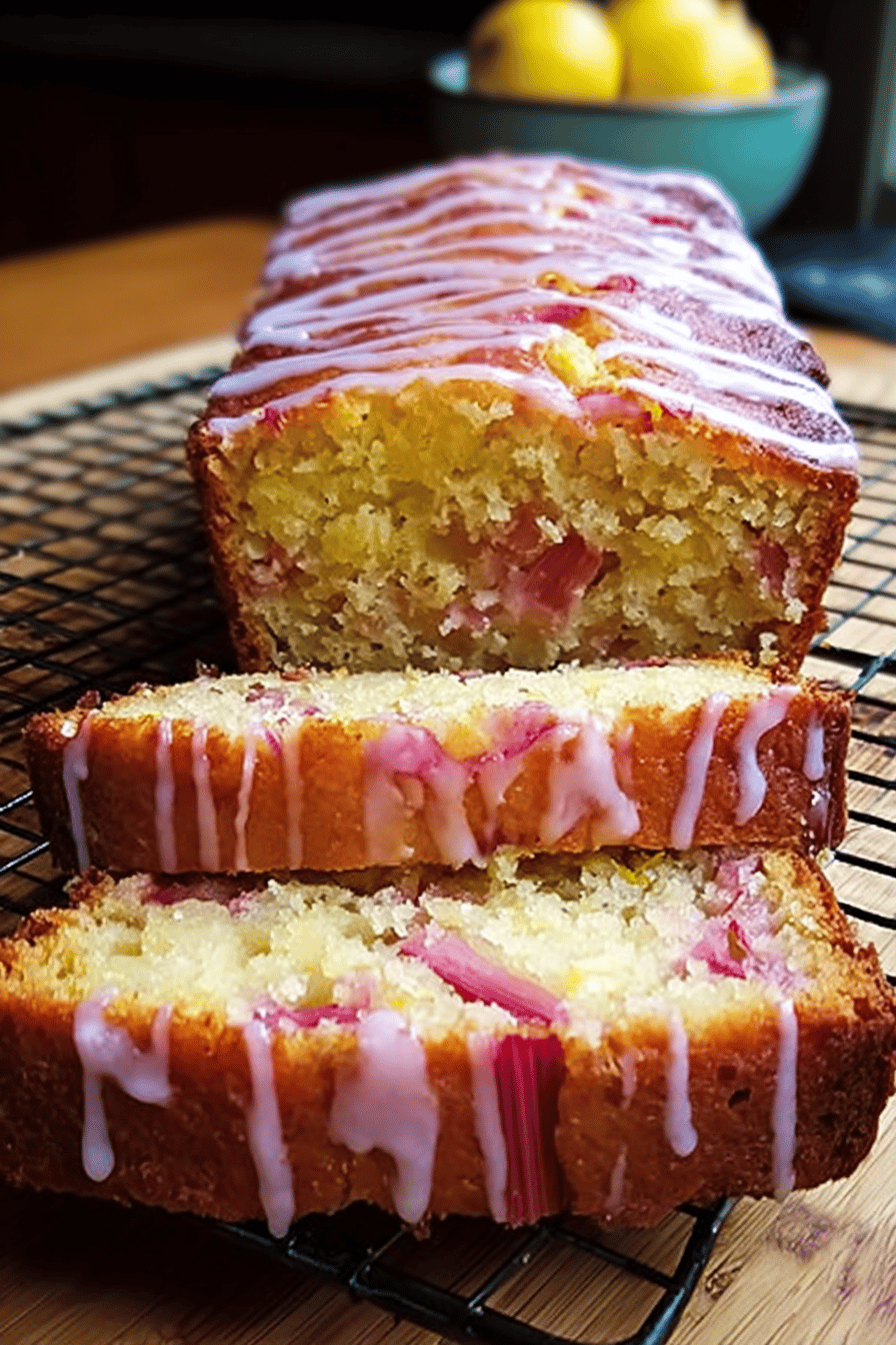 Lemon Rhubarb Sunshine Loaf