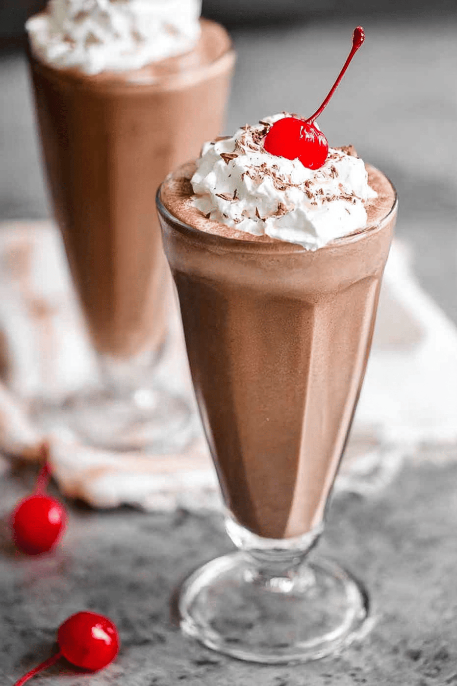Quick Creamy Chocolate Milkshake Recipe