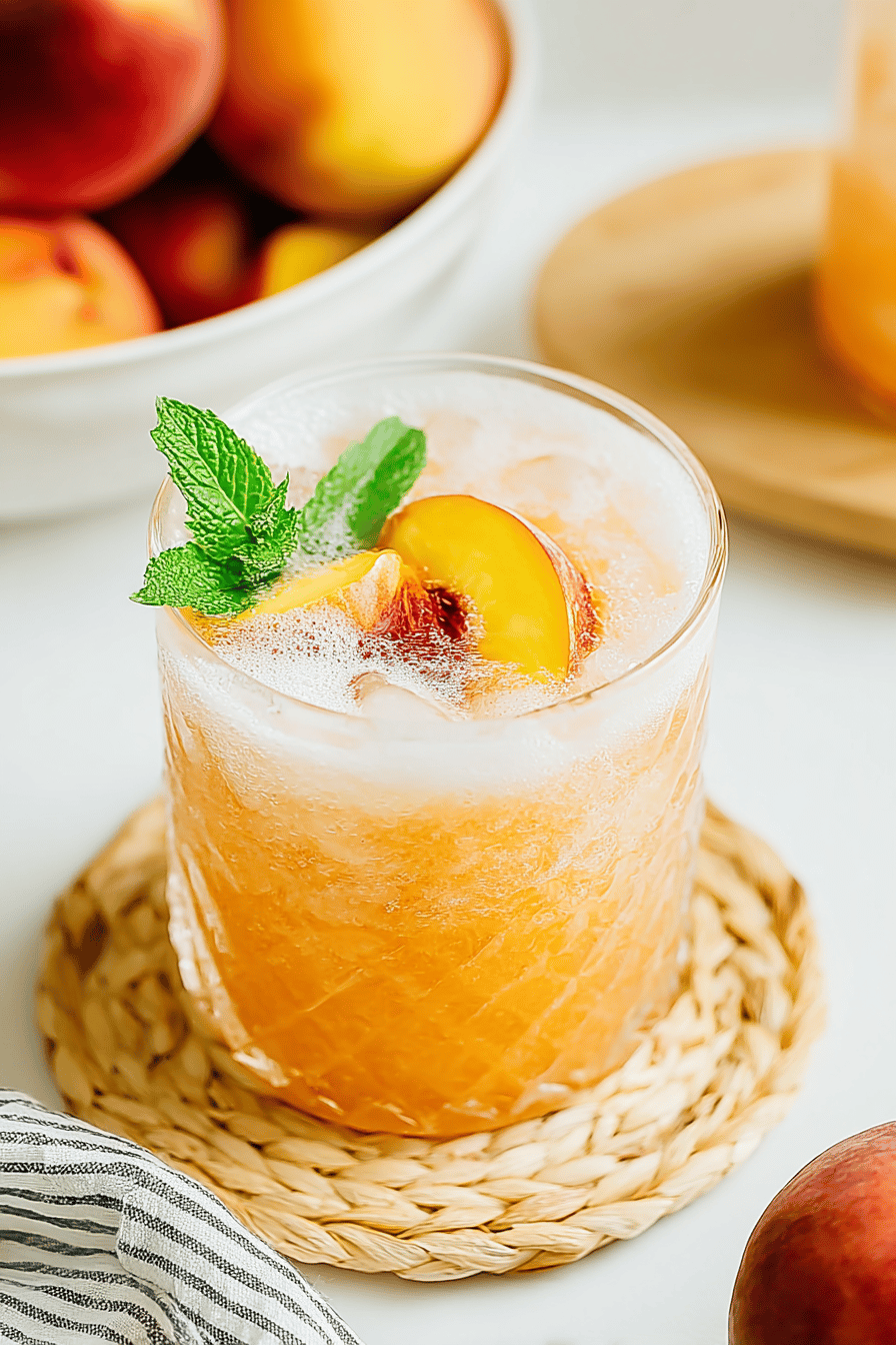 Quick Peach Lemonade for Summer Refreshment