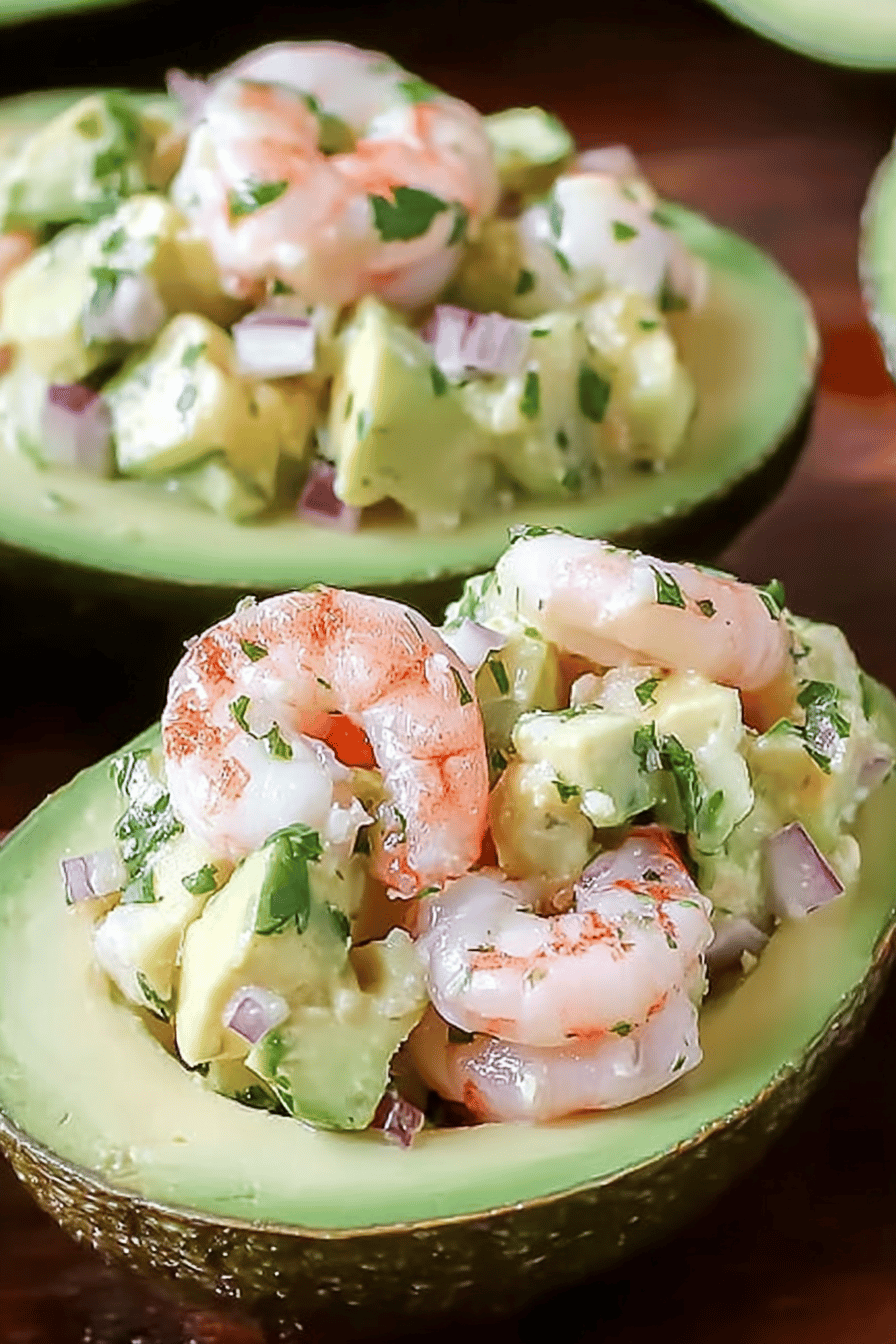 Quick Shrimp Salad Avocado Boats in 23 Minutes