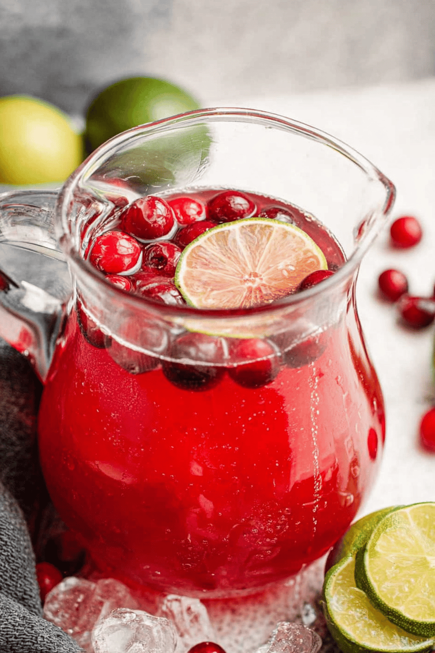 Sparkling Cranberry Apple Christmas Punch