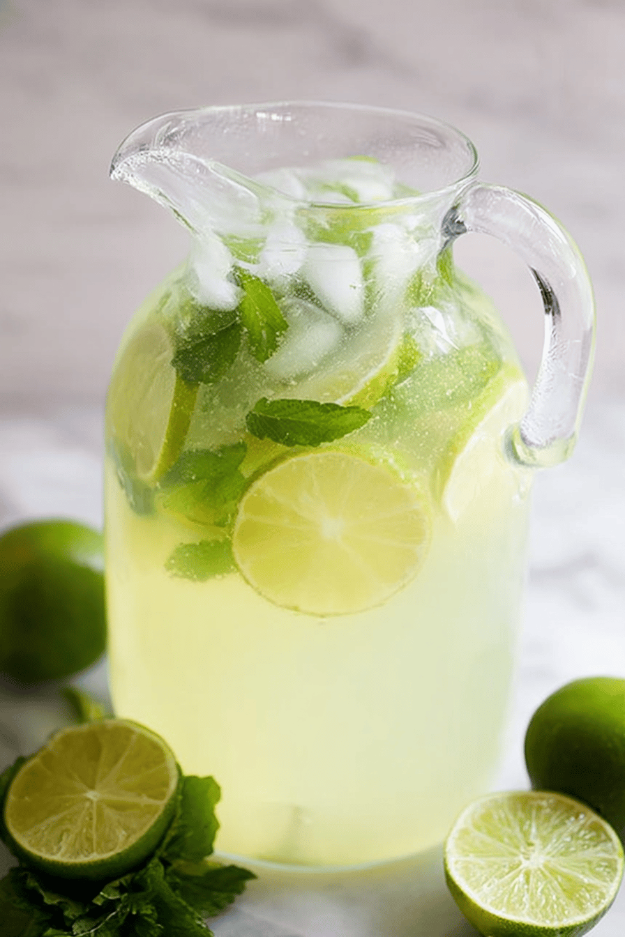Sparkling Mint Limeade Summer Refresher