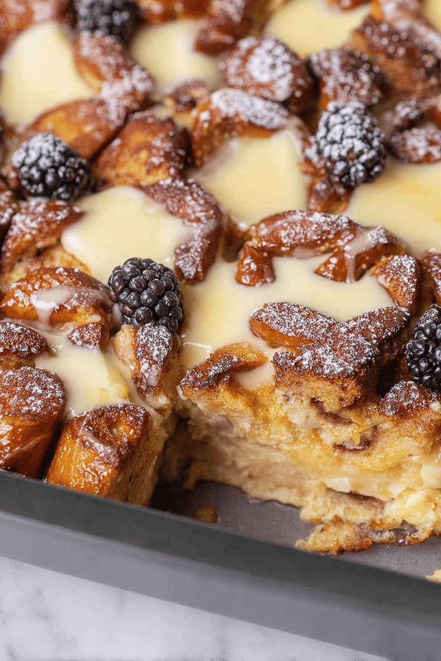 Sweet & Salty Pretzel French Toast Bake Delight