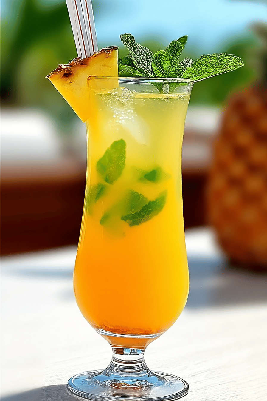 Tropical Fizz Mocktail for Summer Refreshment
