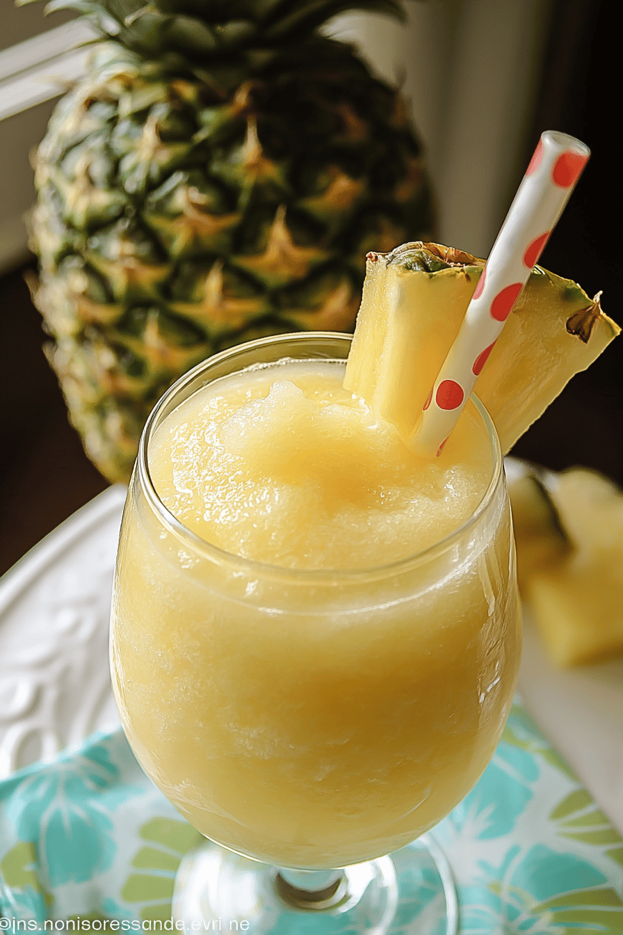 Tropical Pineapple Rum Slushie in Minutes