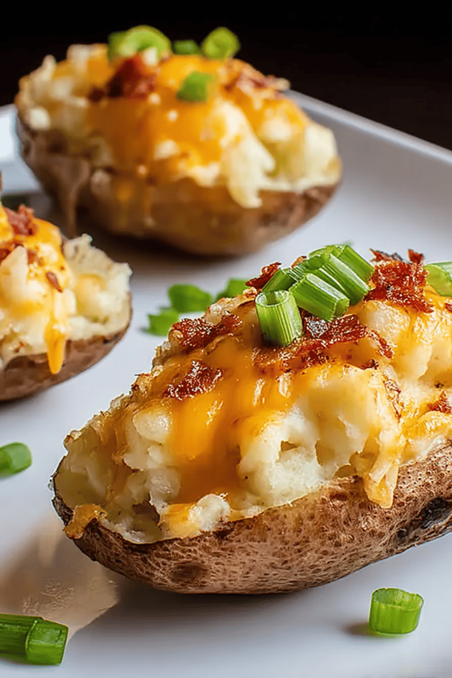 Air Fryer Crispy Bacon Cheese Potato Skins