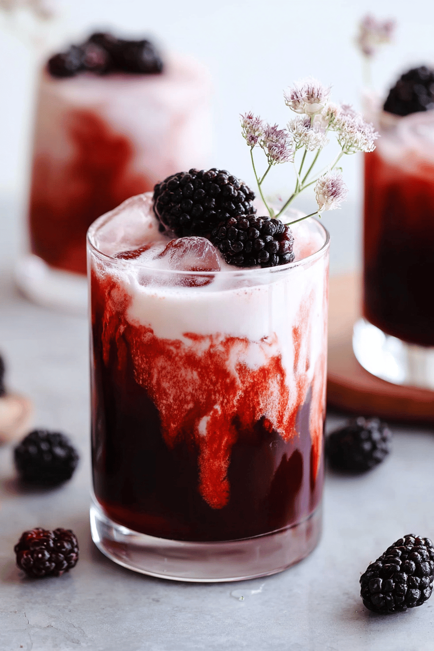 Blackberry Iced Tea Latte Refresh