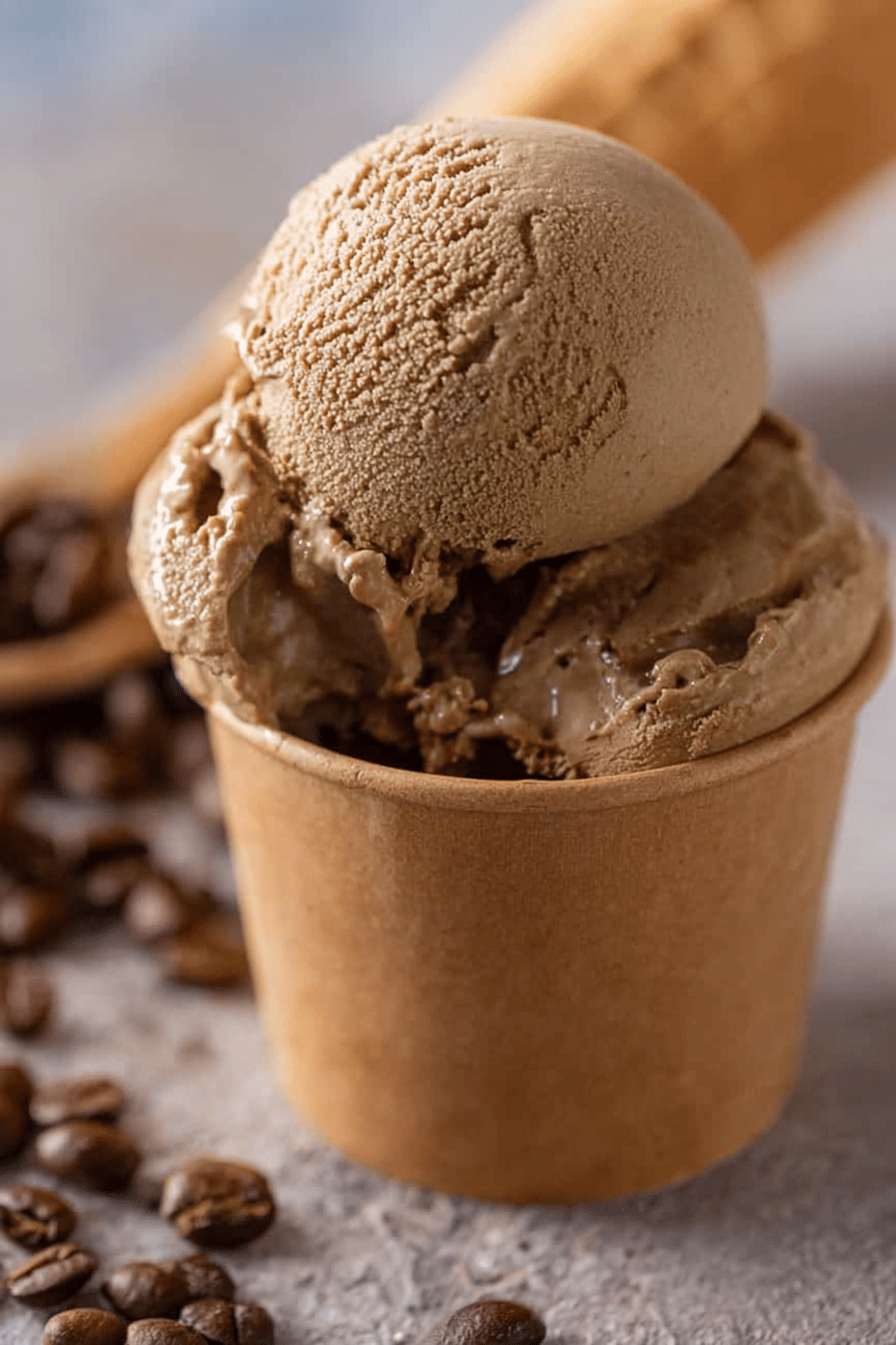 Bold Espresso Coffee Ice Cream for Summer