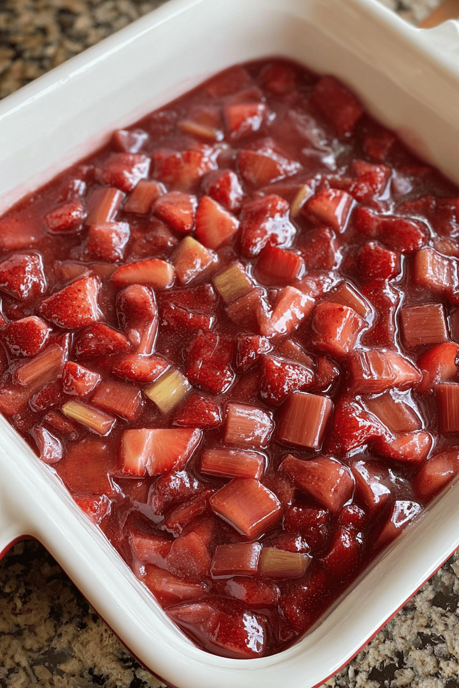Classic Strawberry Rhubarb Pie Filling Recipe