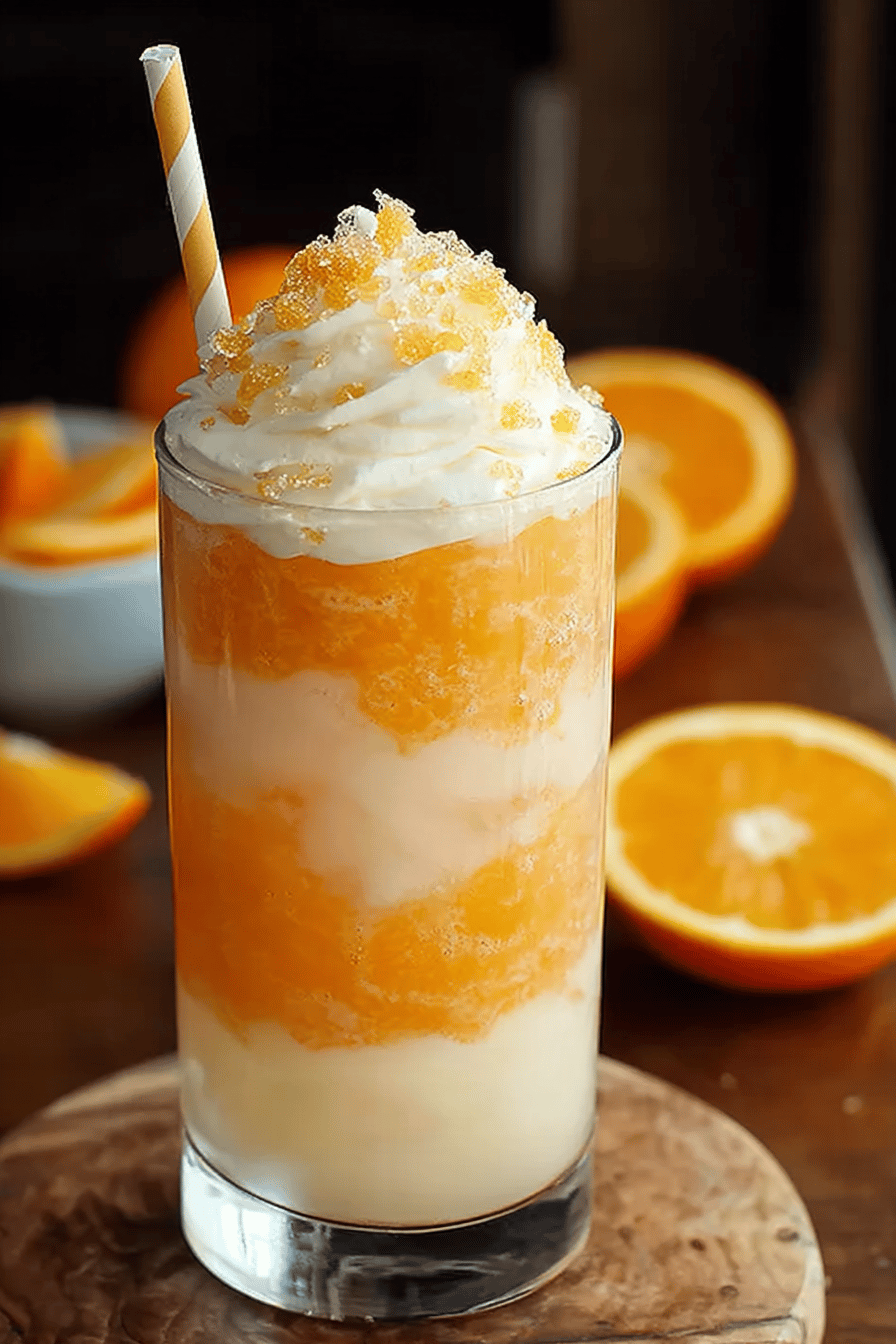 Creamsicle Vanilla Orange Soda Delight