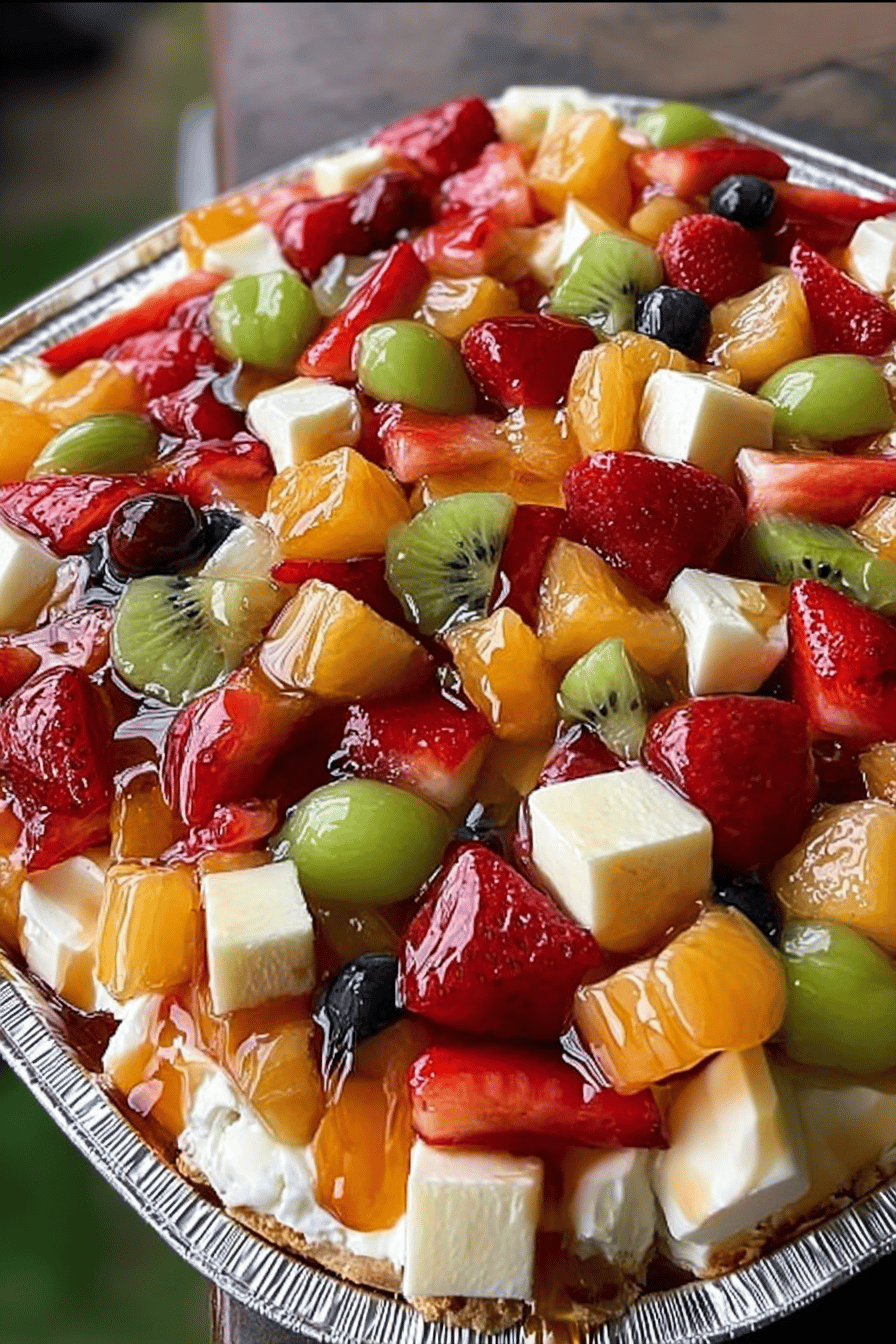 Creamy Cheesecake Fruit Salad Delight