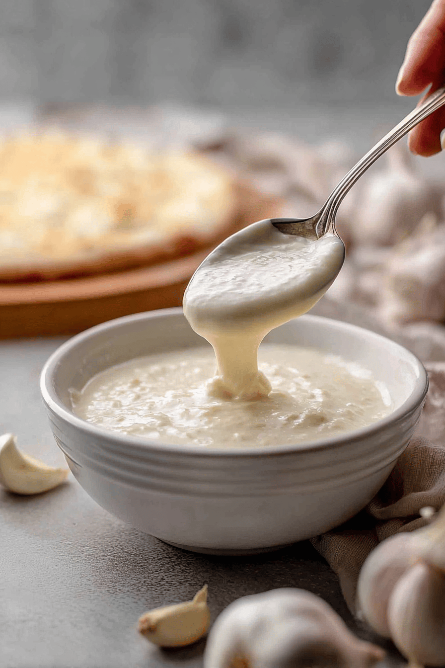 Creamy Cheesy Garlic White Pizza Sauce