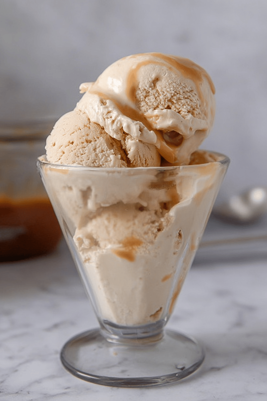 Creamy Homemade Dulce de Leche Ice Cream