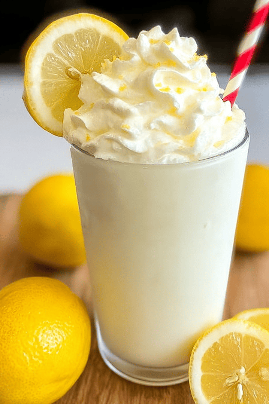 Creamy Lemonade Ice Cream Drink Copycat