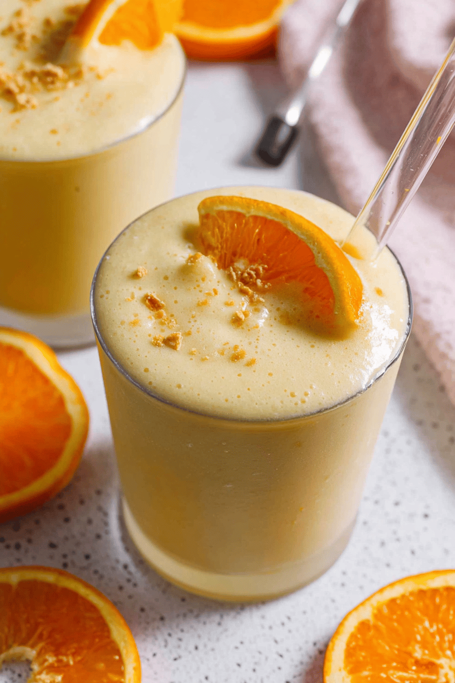 Creamy Orange Banana Julius Smoothie Recipe
