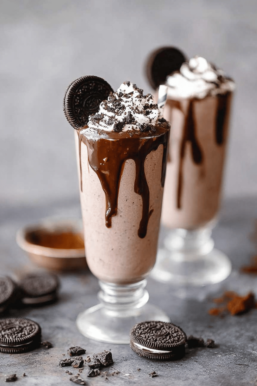 Creamy Oreo Milkshake Dessert Favorite