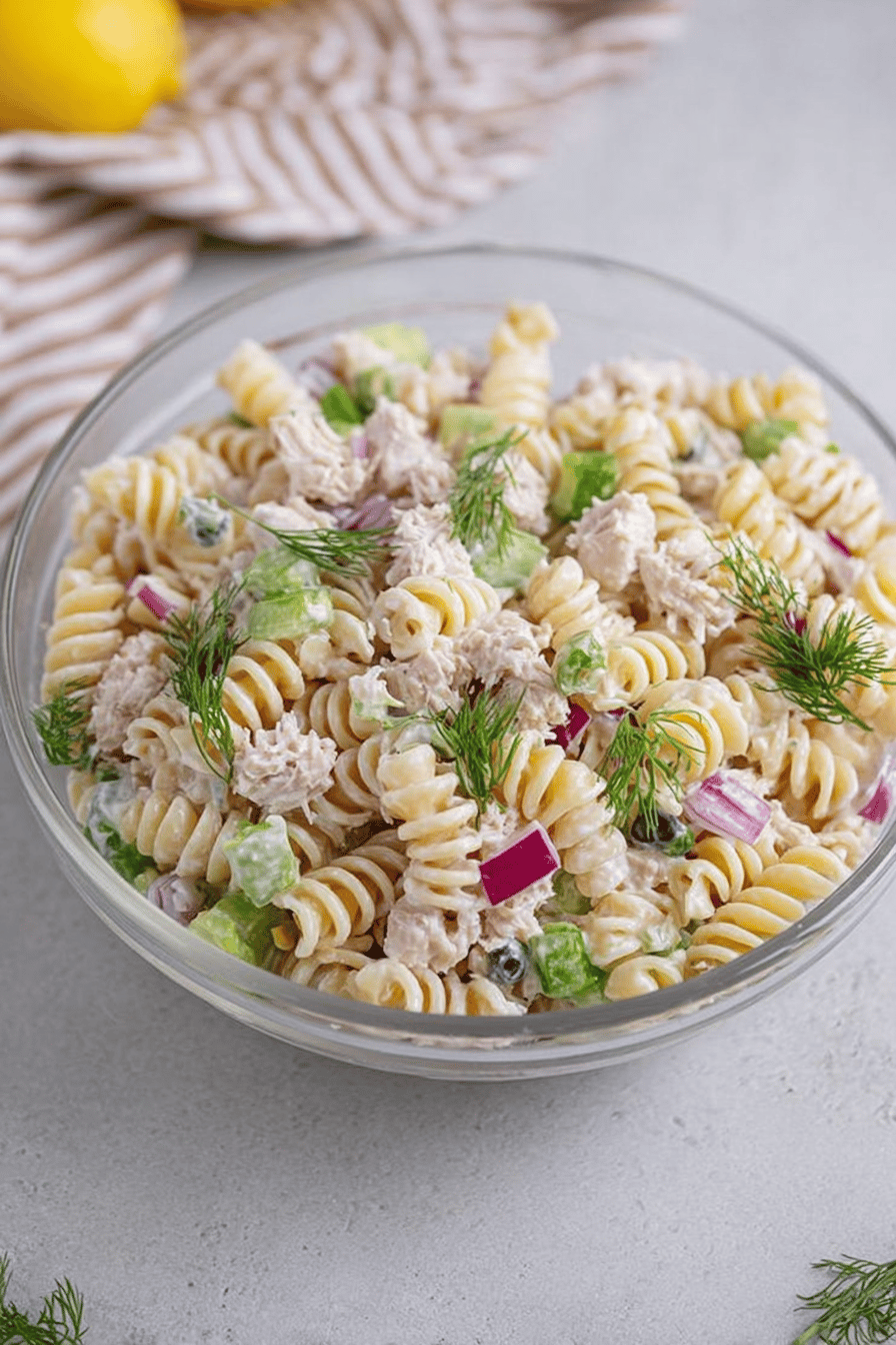 Creamy Quick Tuna Pasta Salad