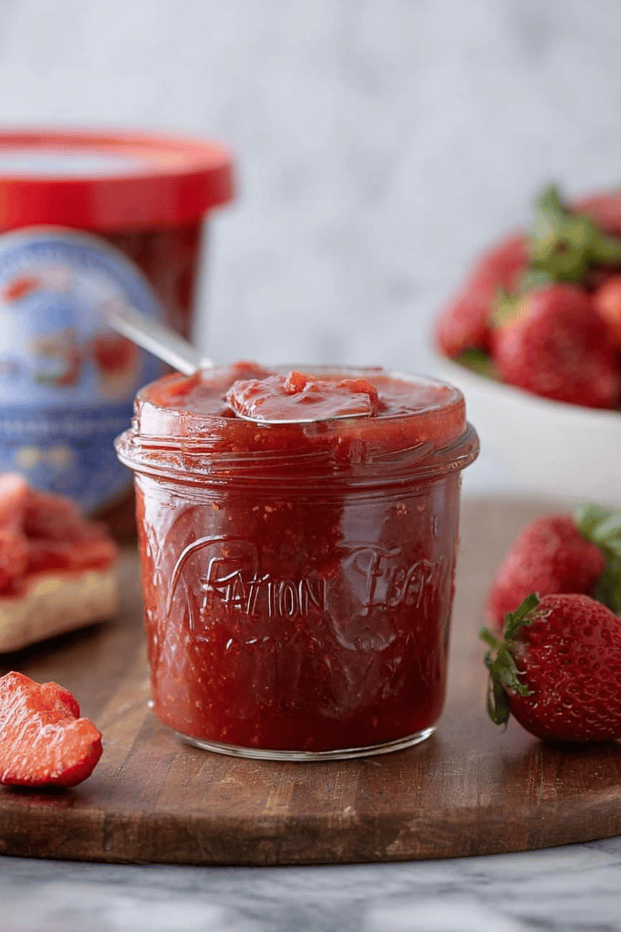 Easy Homemade Strawberry Rhubarb Jam Without Pectin