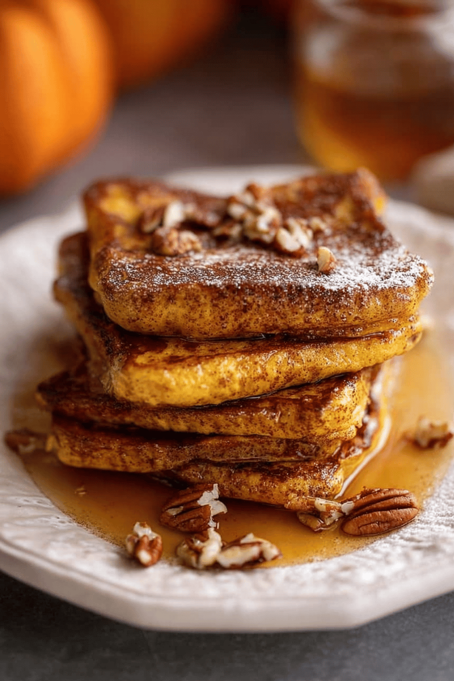 Easy Pumpkin French Toast for Fall Breakfast