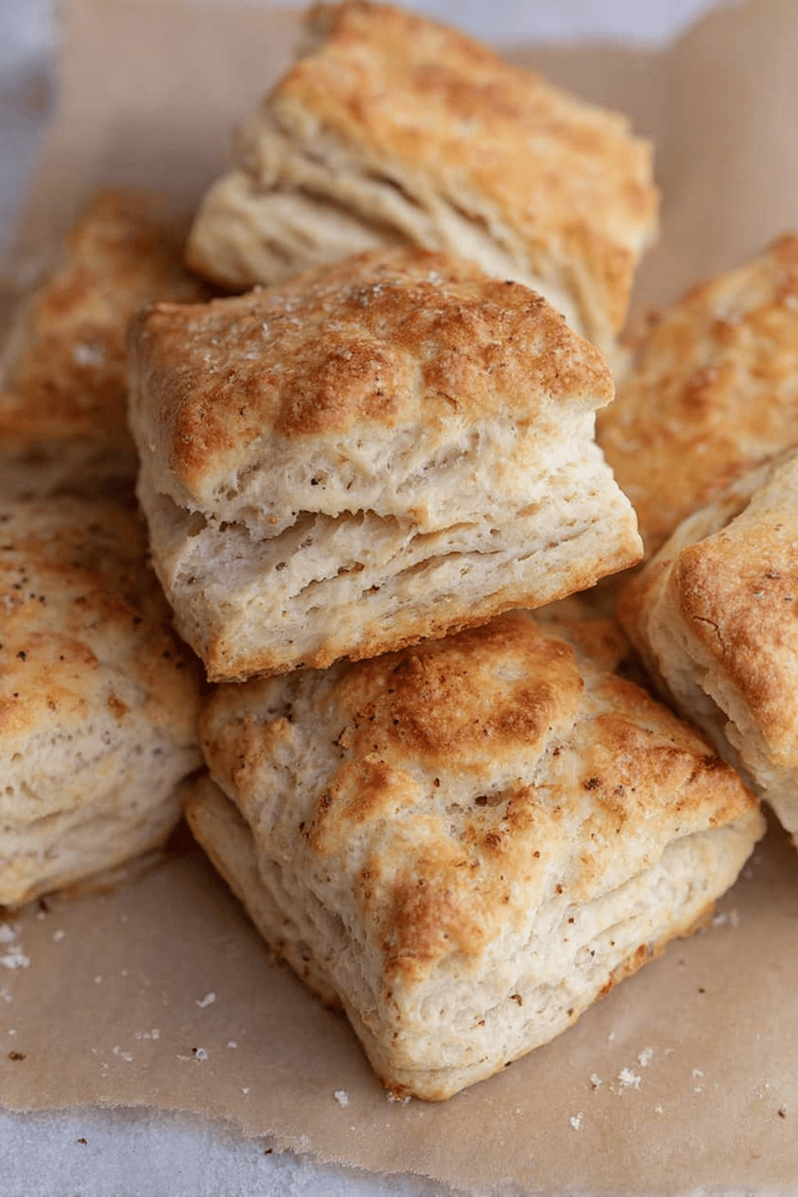 Flaky Buttery Sourdough Discard Biscuits