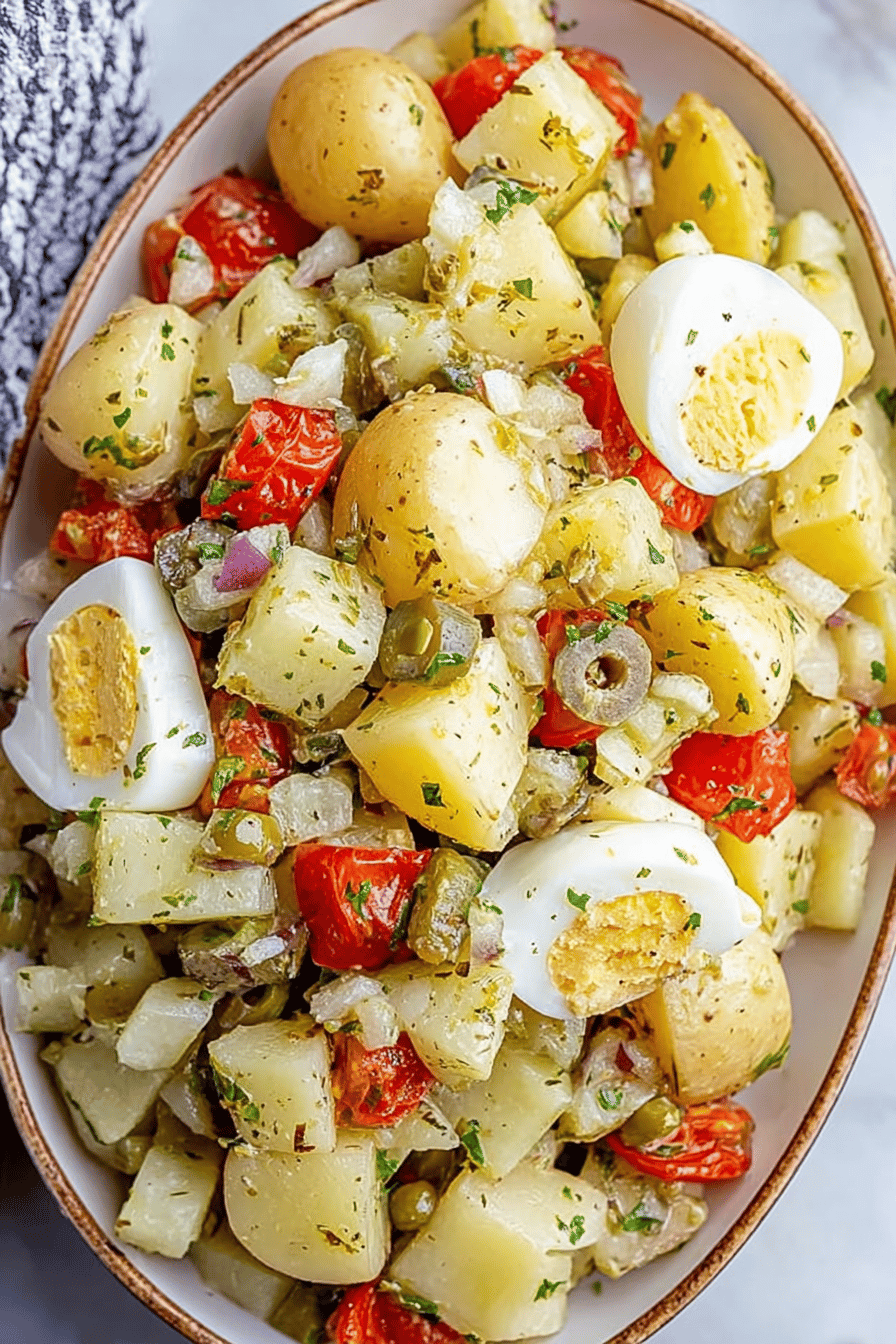 Fresh Italian Potato Salad with Olive Oil Dressing