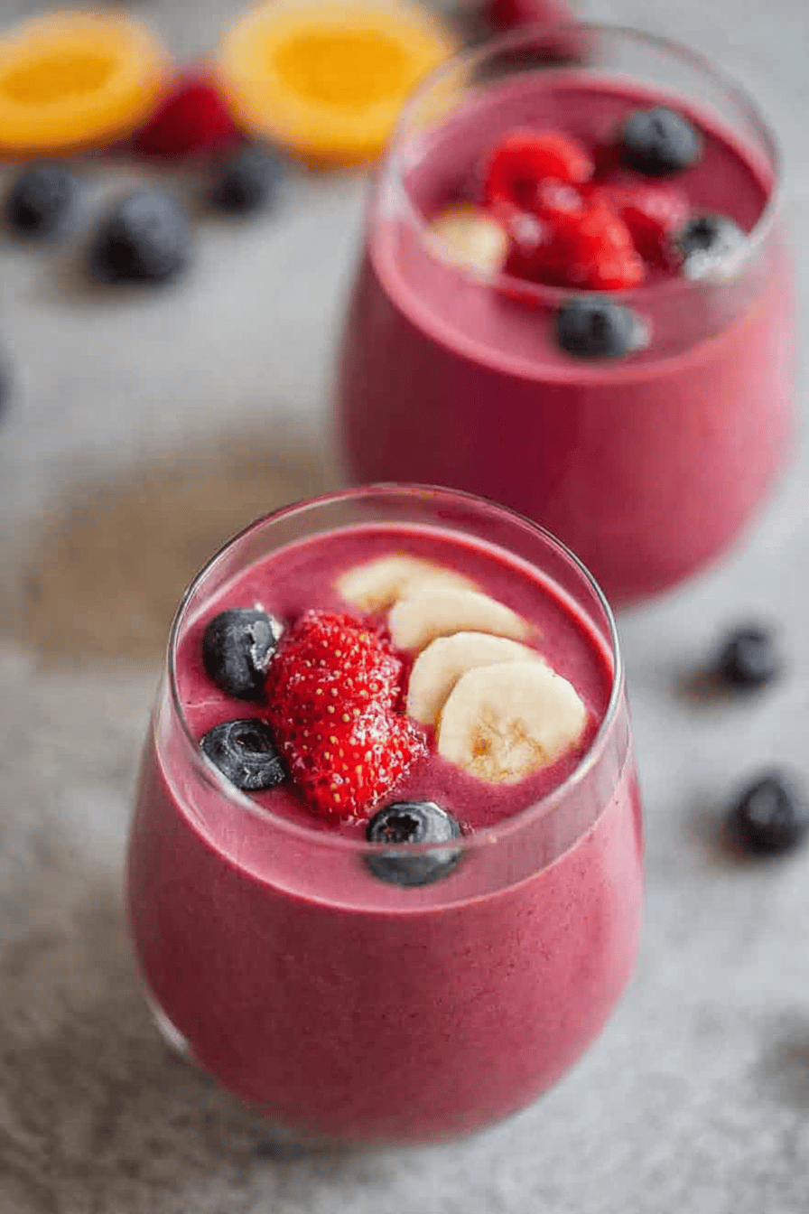 Fruit Yogurt Oat Smoothie for a Healthy Morning