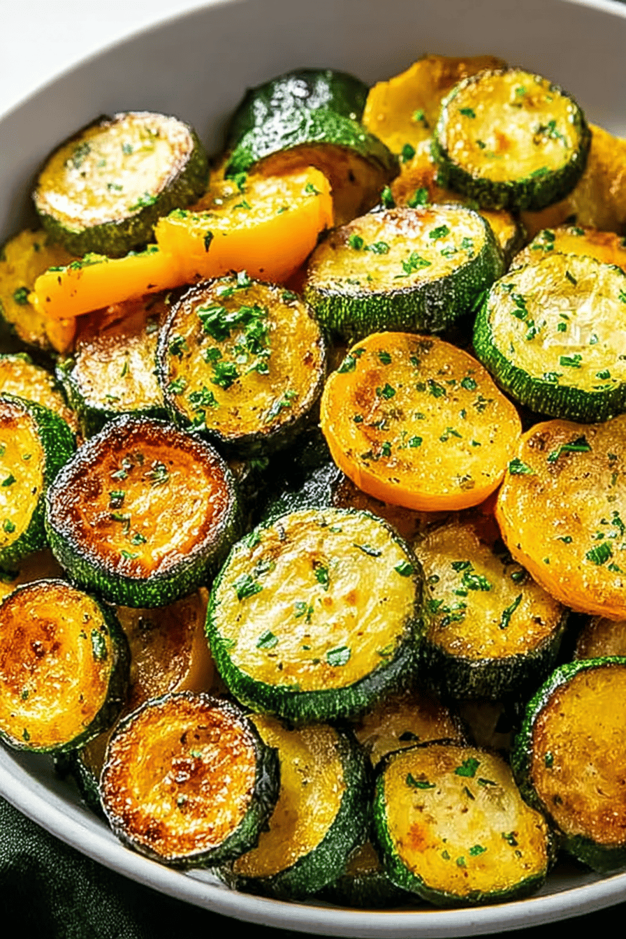 Italian Herb Roasted Zucchini and Squash