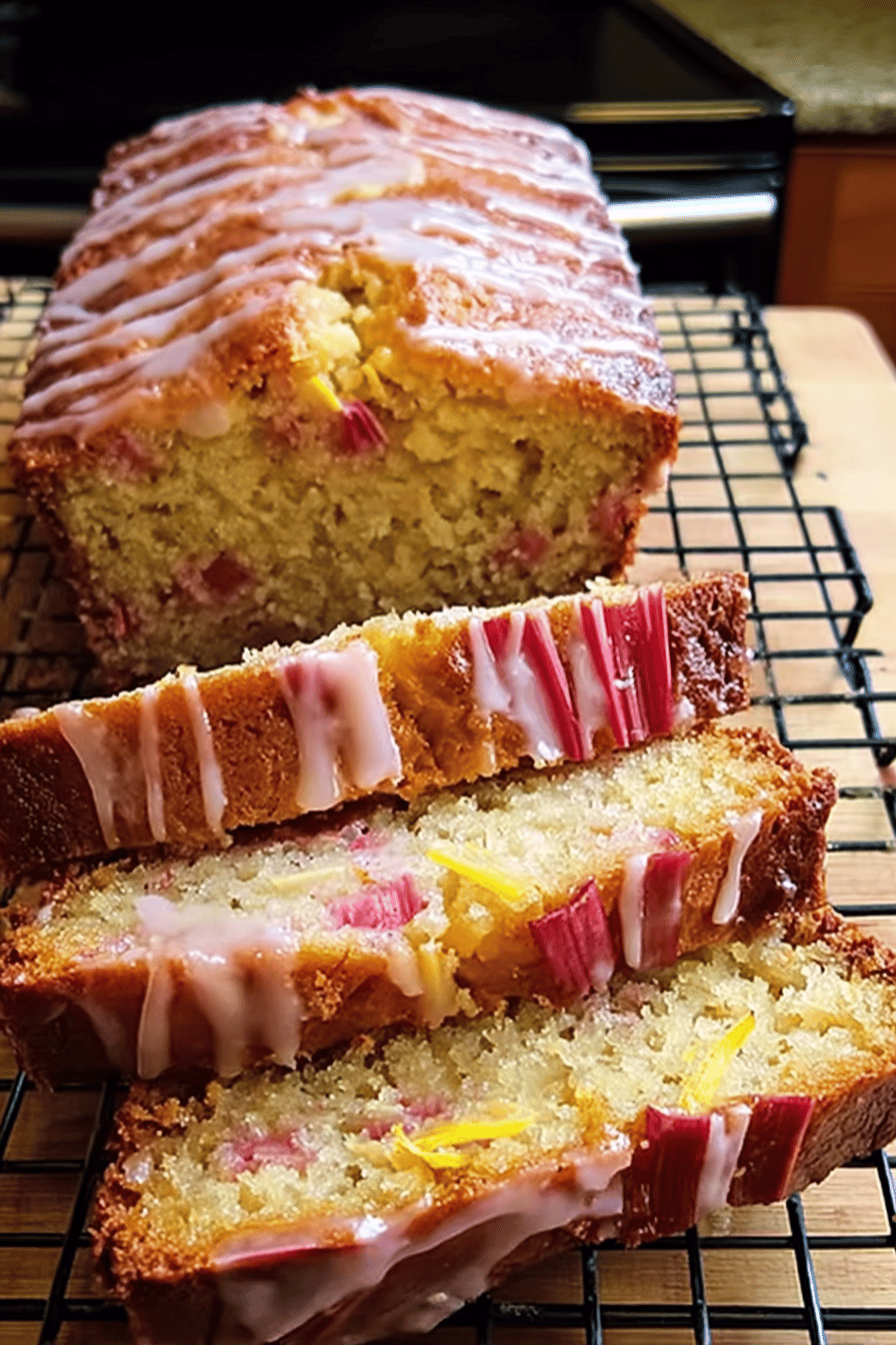 Lemon Rhubarb Sunshine Loaf