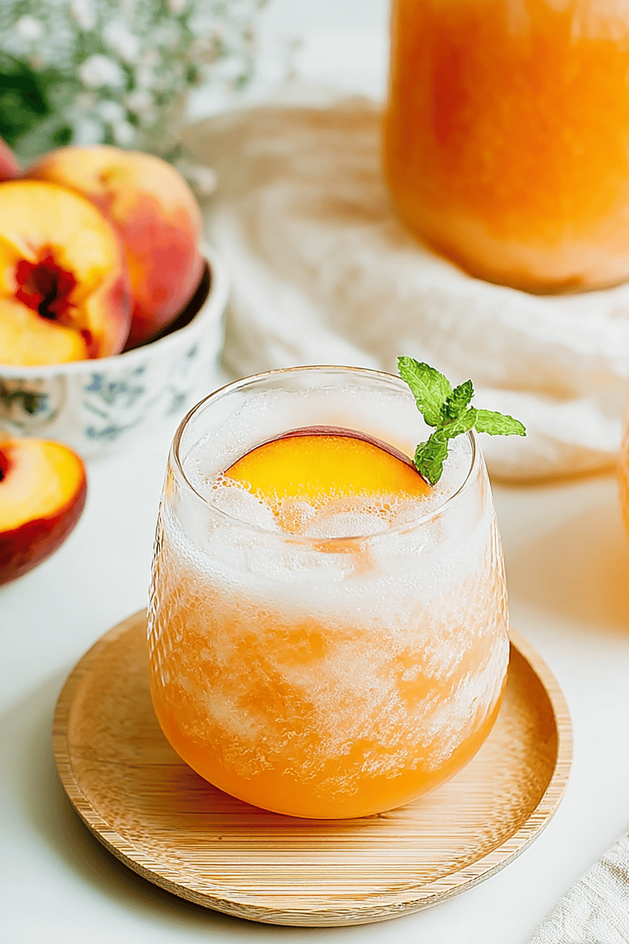 Quick Peach Lemonade for Summer Refreshment