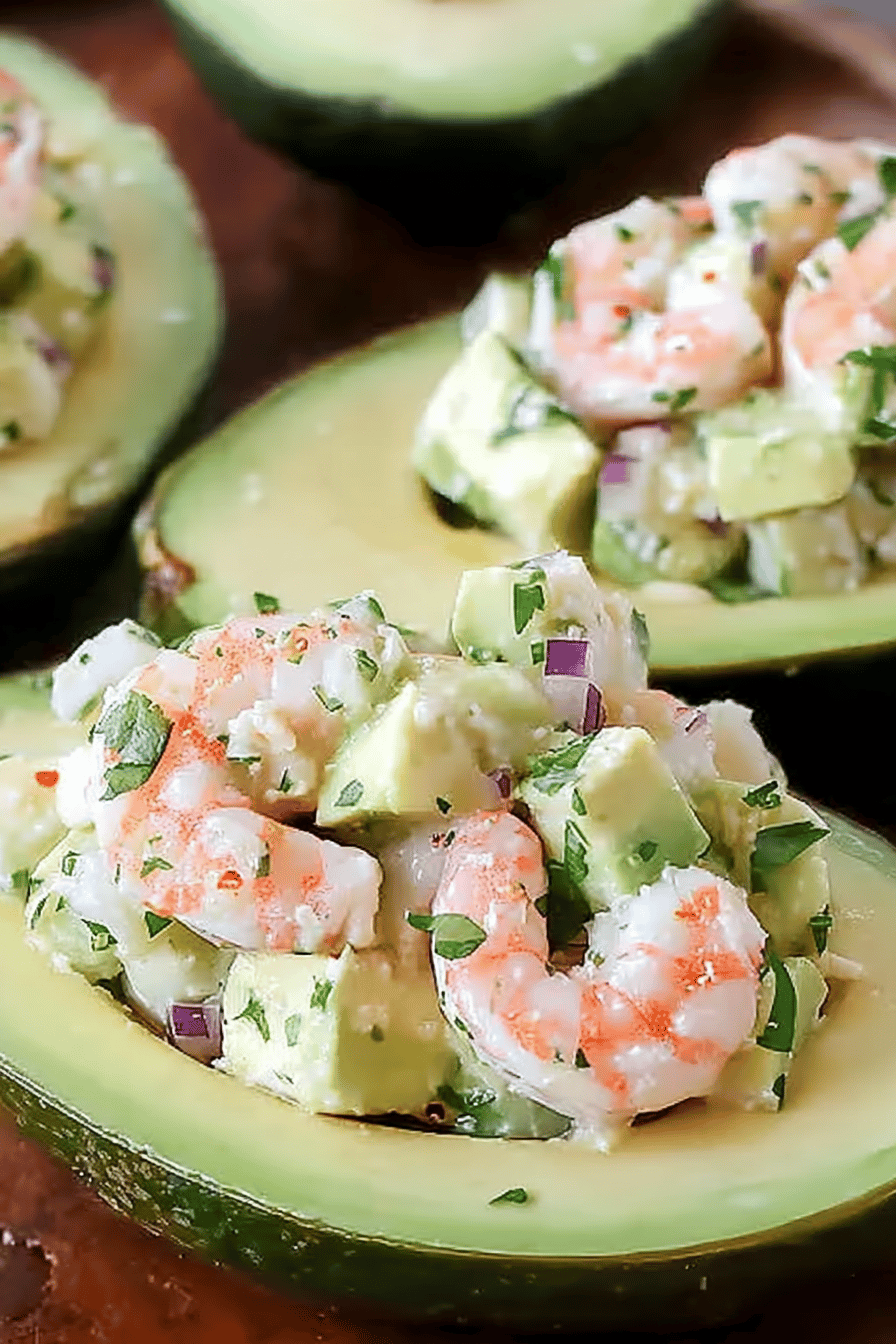 Quick Shrimp Salad Avocado Boats in 23 Minutes