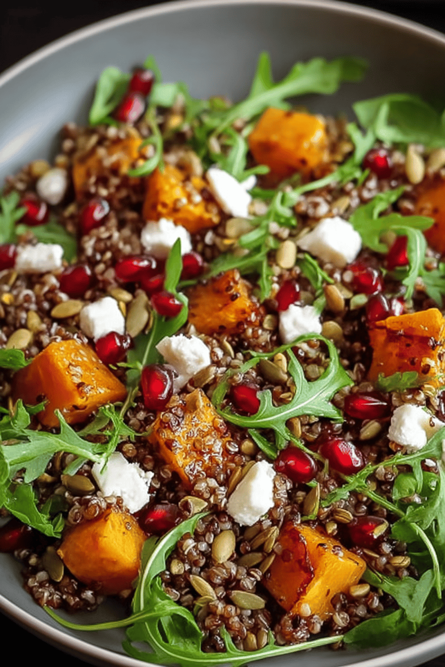 Roasted Butternut Squash Grain Salad with Honey Mustard
